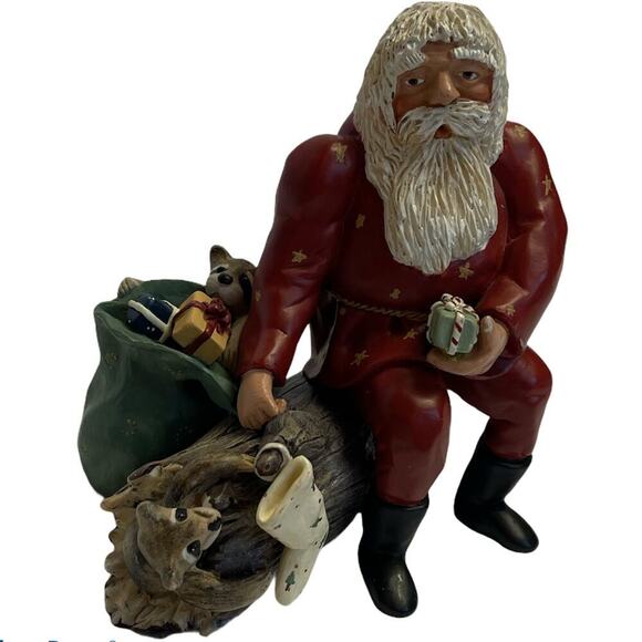 Clause Whiskers Stocking Stuffer Santa Figurine - Picture 2 of 7